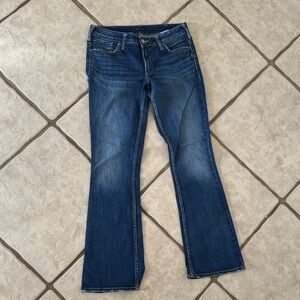 Silver Jeans Women's Boot Cut in Deep Blue Suki style 32x33